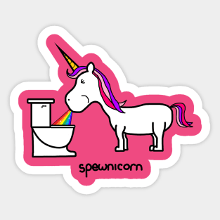 spewnicorn Sticker